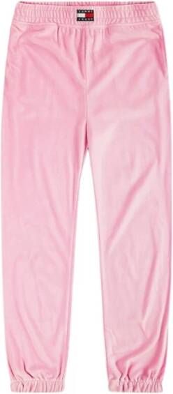 Tommy Hilfiger TJW Velour Badge Sweatpant , Roze, Dames