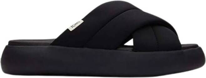 Toms Zwarte Slippers Alpargata Mallow Crossover