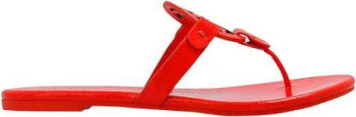 TORY BURCH Miller patent slides , Oranje, Dames