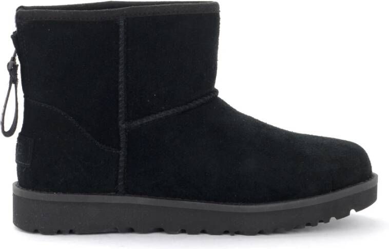 Ugg ‘Clic Mini Logo Zip’ Snow Boots , Zwart, Dames