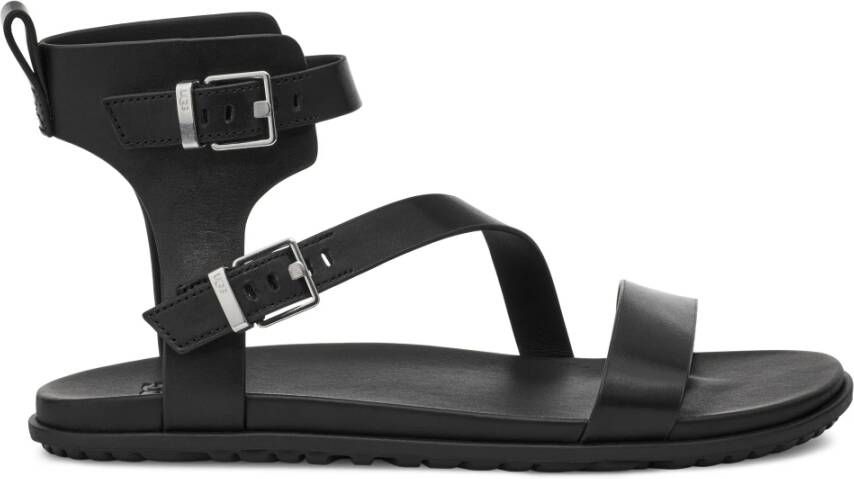 Ugg Solivan Strap Sandalen in Black,, Leder