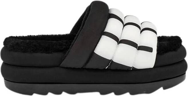 Ugg Maxi Slide Logo Slippers 1127067 BLK , Zwart, Dames