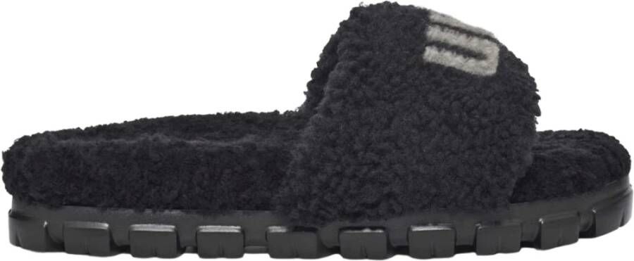 Ugg Schuifregelaars , Zwart, Dames