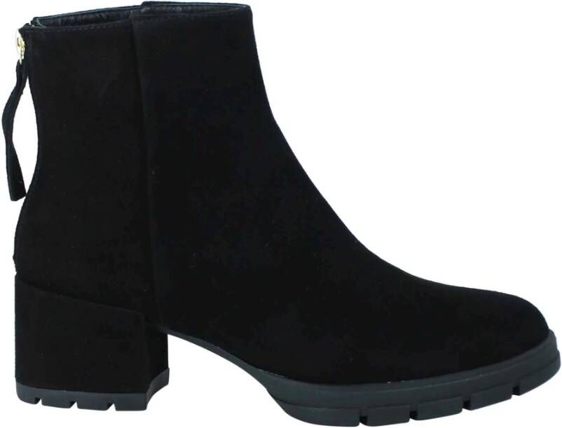 Unisa Enkellaarsjes Zwart Dames