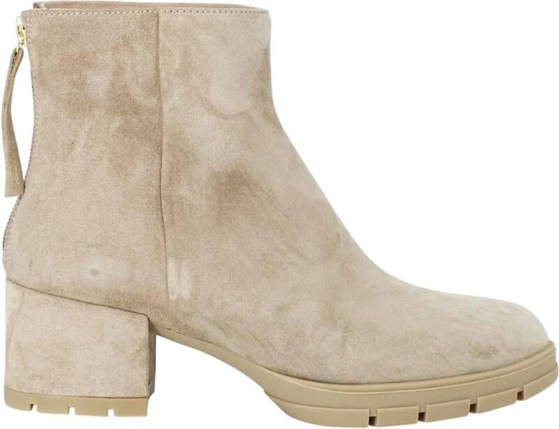 Unisa Enkellaarsjes Beige Dames