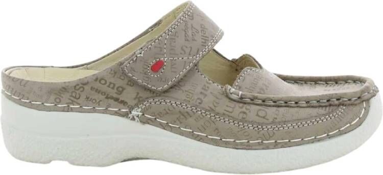 Wolky Damesschoenen Marine Roll Slipper Z23 , Beige, Dames