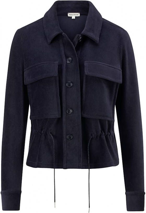 alba moda Blazer van fijn ribcordmateriaal Marine