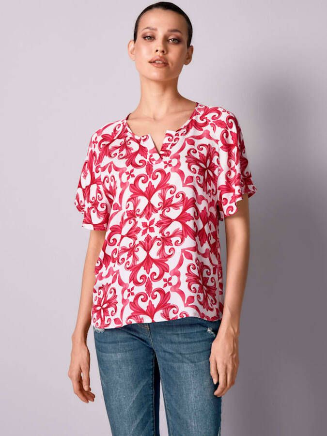 alba moda Blouse Pink/Offwhite