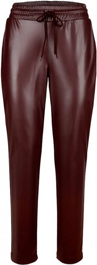 alba moda Jogpant van imitatieleer Berry