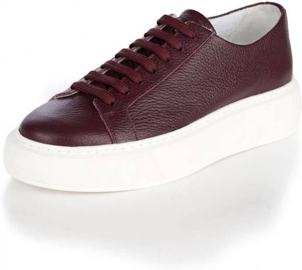 alba moda Sneaker Low Bordeaux/Wit
