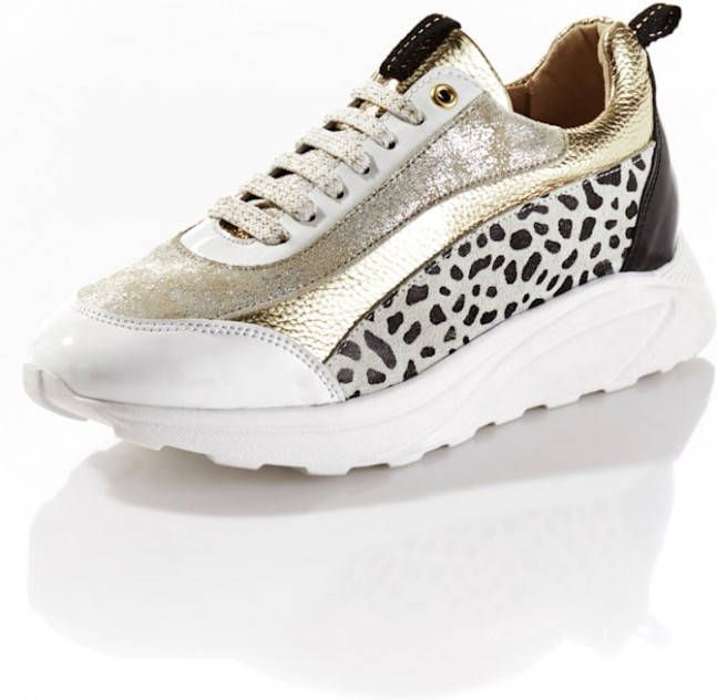 alba moda Sneaker Wit/Goudkleur
