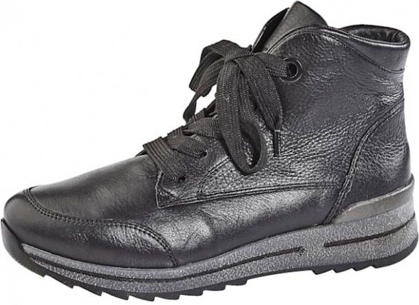 Ara Hoge veterschoen Rits opzij Zwart