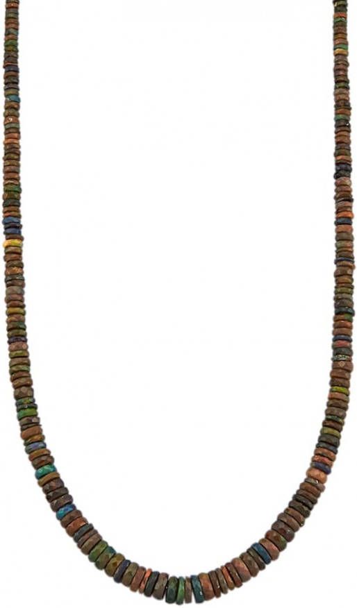 KLiNGEL Collier van groene en bruine opalen Multicolor 1