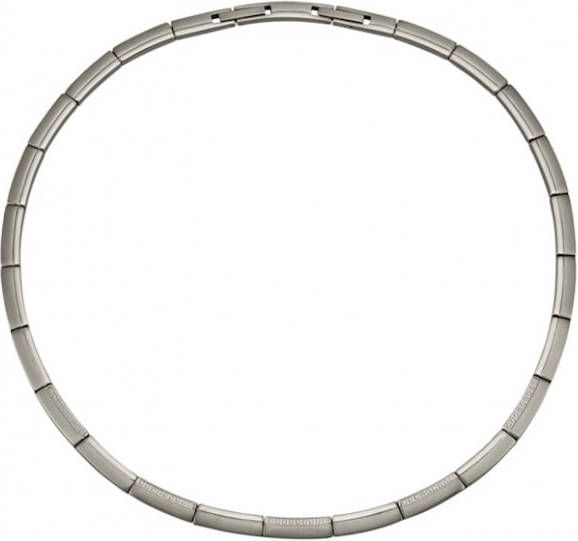 KLiNGEL Collier van titanium Zilverkleur