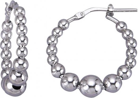 KLiNGEL Creolen van echt zilver Zilverkleur