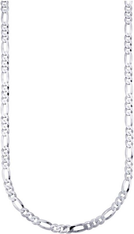 KLiNGEL Figaroketting van echt zilver, 60 cm Zilverkleur