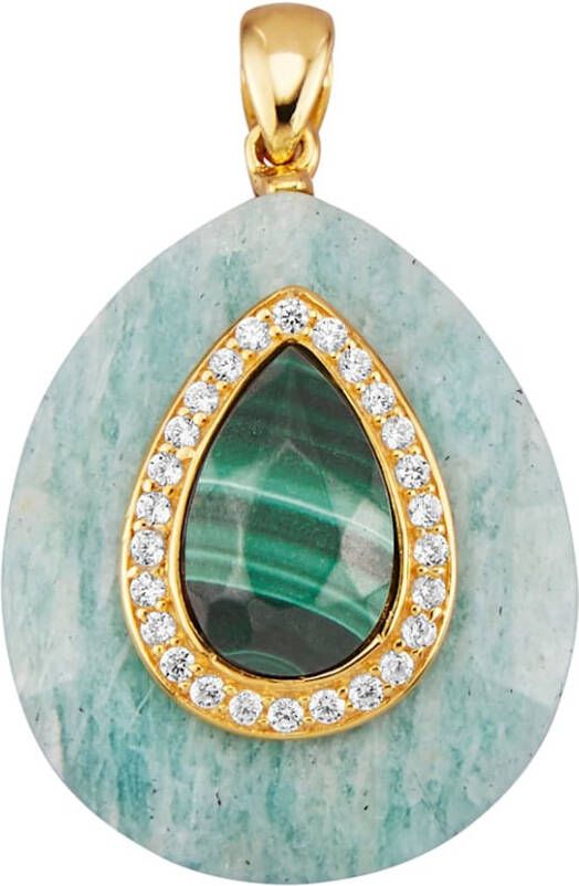 KLiNGEL Hanger van echt zilver Groen