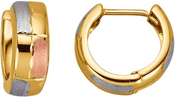 KLiNGEL Klapcreolen 9 kt. Tricolor