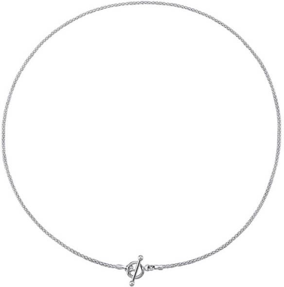 KLiNGEL Koreaanse ketting van echt zilver Zilverkleur