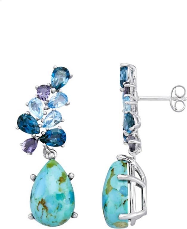 KLiNGEL Oorbellen van gerodineerd zilver Zilverkleur