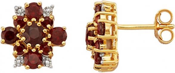 KLiNGEL Oorstekers van verguld zilver Bicolor