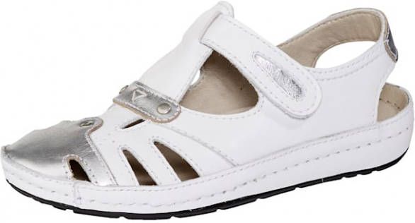 Naturläufer Klittenbandschoen in bicolor look Wit/Zilverkleur