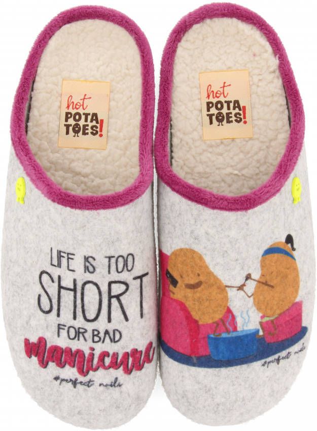 Hot Potatoes Pantoffels Tuam 67047 Grijs