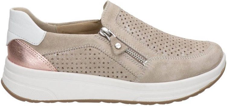 Ara Sapporo 2.0 leren instappers beige