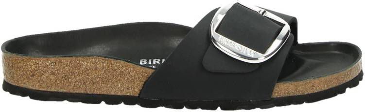 Birkenstock Madrid Big Buckle slippers zwart