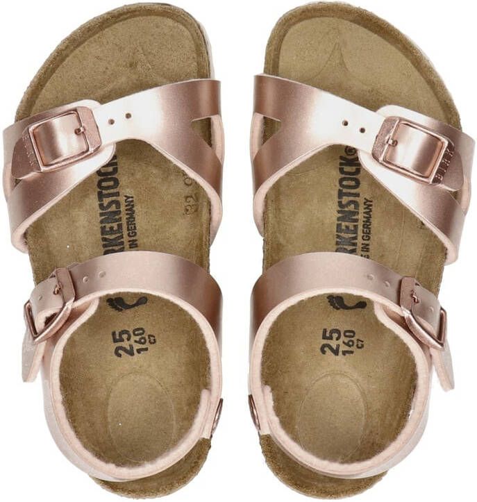 Birkenstock Rio sandalen roségoud