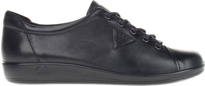 Ecco Soft 2.0 veterschoenen zwart