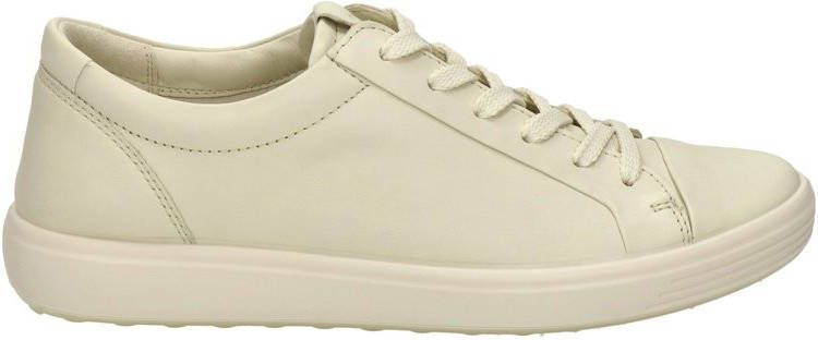 Ecco Soft 7 leren veterschoenen ecru