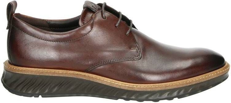 Ecco St 1 Hybrid lage nette schoenen cognac