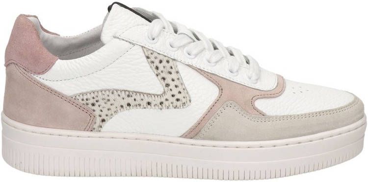 Maruti Momo leren sneakers wit/roze/beige