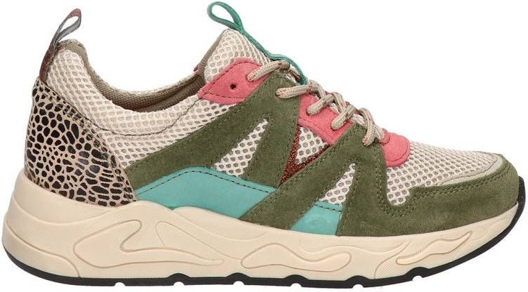 Nelson suède chunky sneakers beige/multi