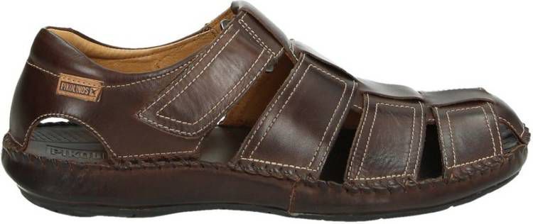 Pikolinos leren sandalen bruin