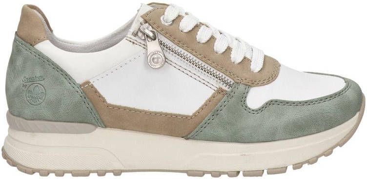 Rieker leren sneakers wit/multi