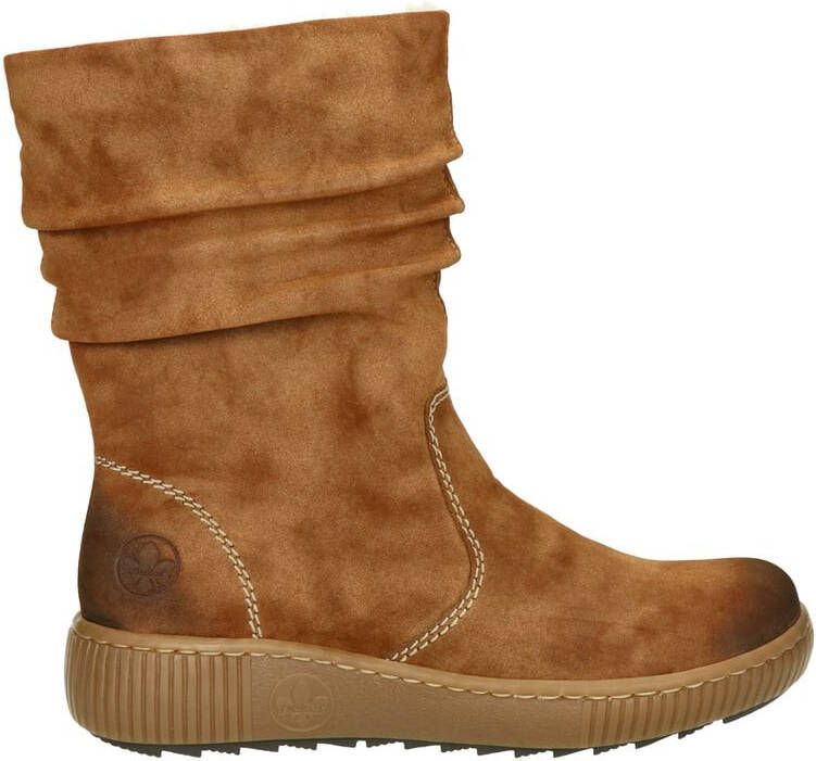 Rieker rits- & gesloten boots cognac
