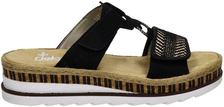 Rieker slippers zwart