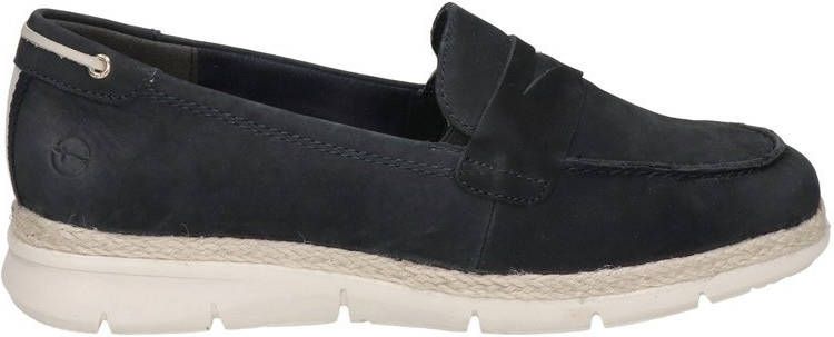 Tamaris nubuck loafers donkerblauw