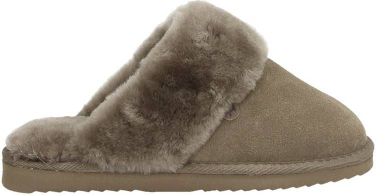 Warmbat Australia suÃ¨de pantoffels taupe