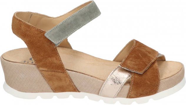 Durea 7403 024G Bruin Groen G Wijdte Sandalen