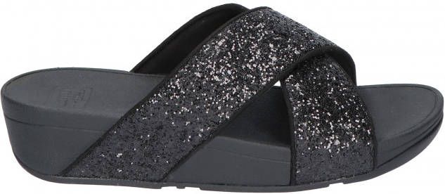 FitFlop LuLu Glitter Slides Pu Gl