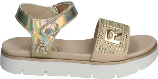 Replay Sandal Diamonds Gold Sandalen