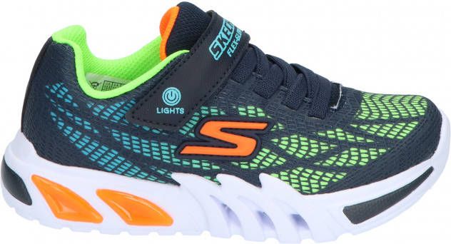 Skechers Flex Glow Elite Vorlo Sneaker Jongens Blauw/Multi