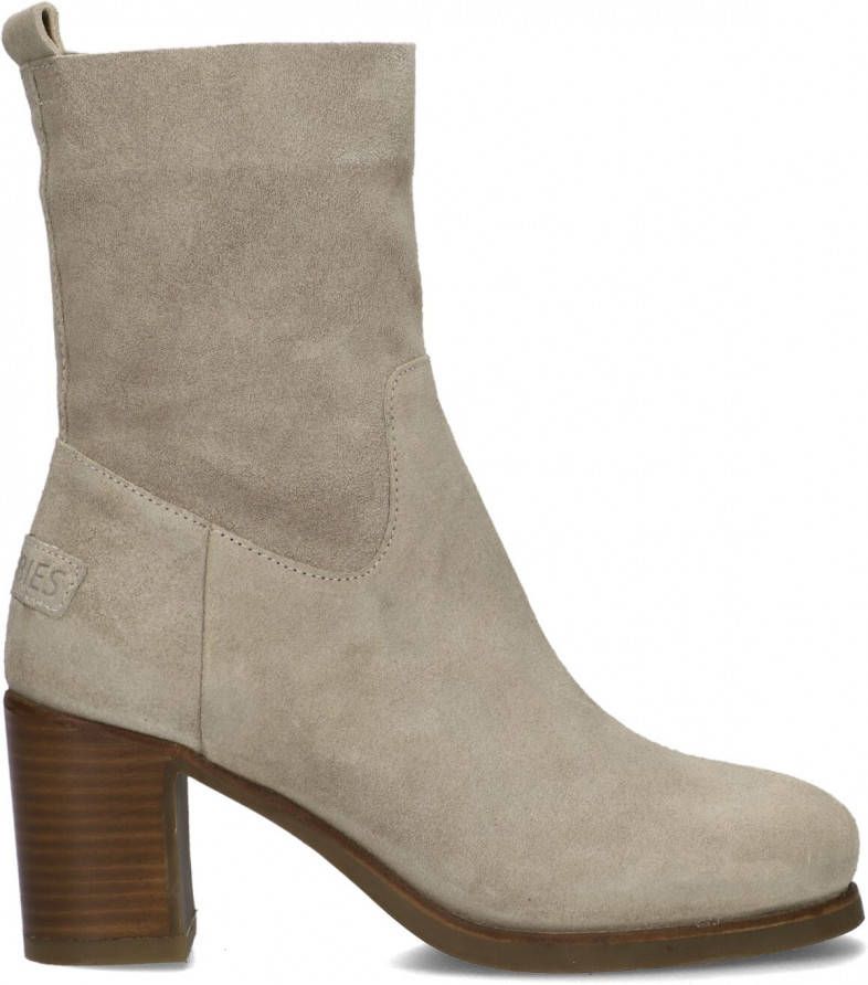 Shabbies Beige Enkellaarsjes 183020323