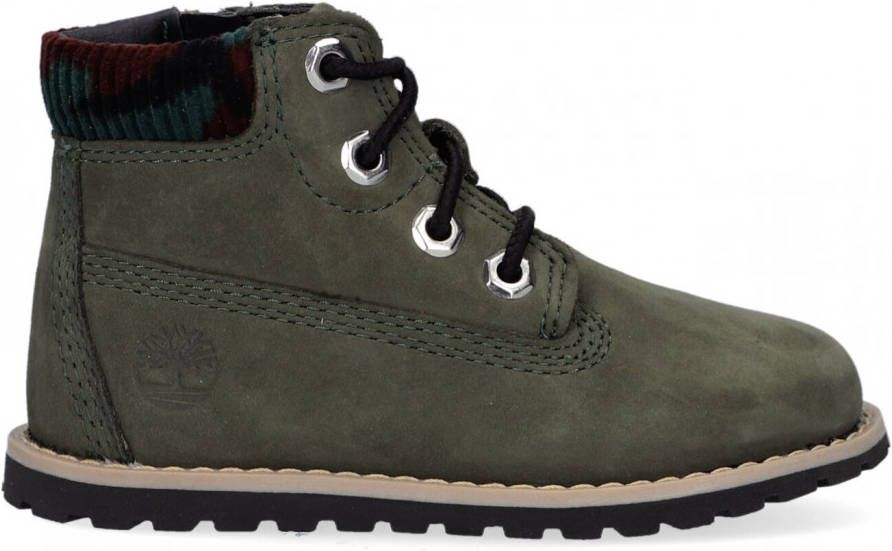 Timberland Veterboots Pokey Pine 6 Inch Boot With Side Zip Groen