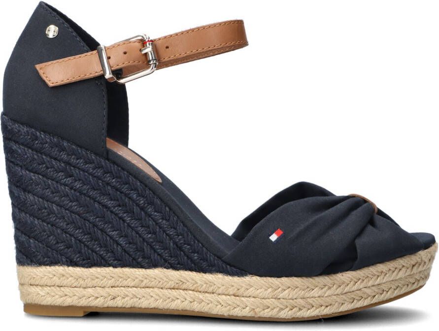 Tommy Hilfiger Fw0Fw04784 Basic Open Espadrillas , Blauw, Dames