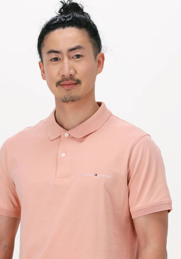 Tommy Hilfiger Lichtroze Polo Clean Jersey Slim Polo