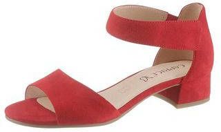 Caprice Carla suède sandalettes rood